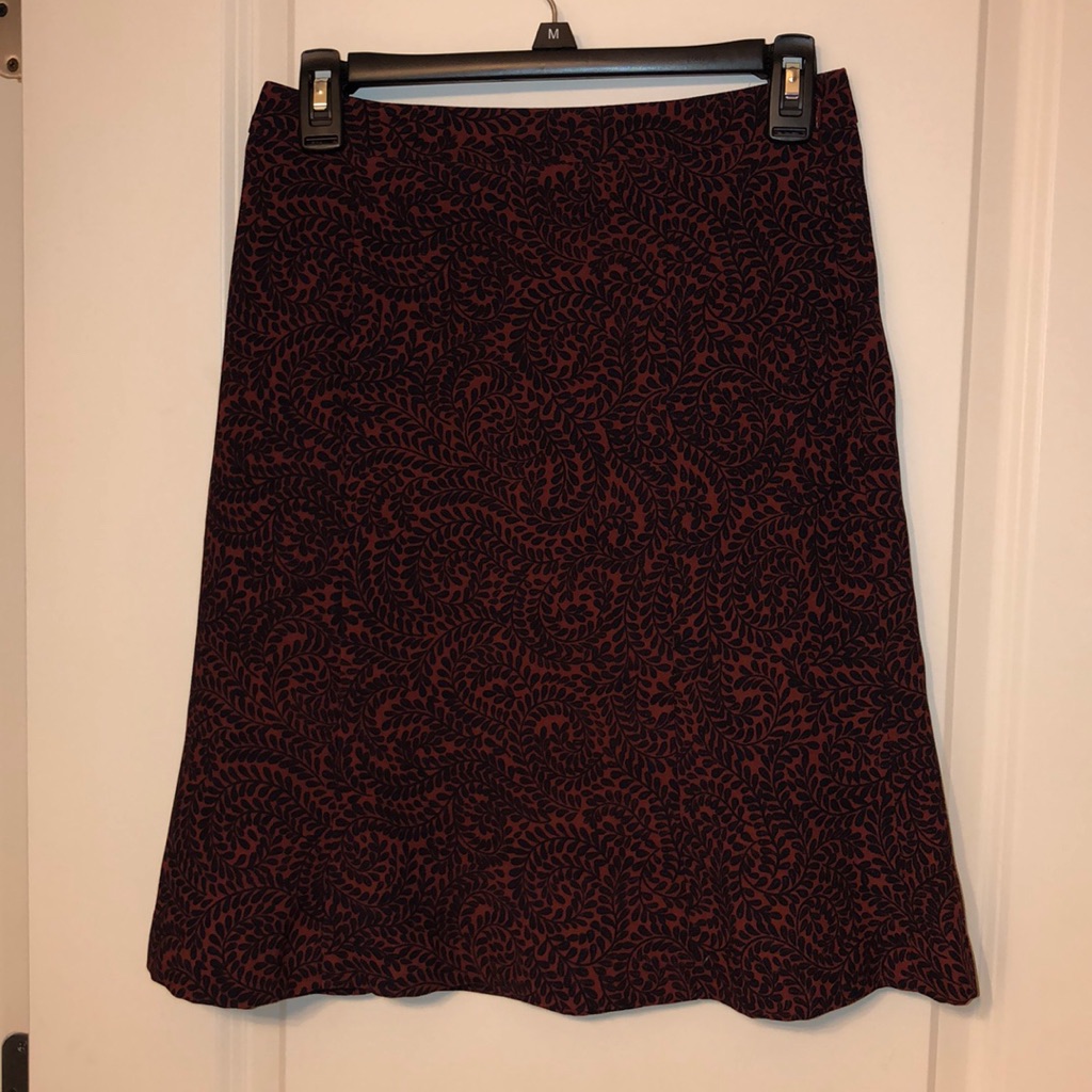 Patterned Work Skirt